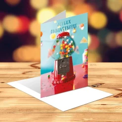 Anniversaire & Invitations|Cartes D'anniversaire & Invitations*Draeger Paris Carte anniversaire Distributeur de bonbons