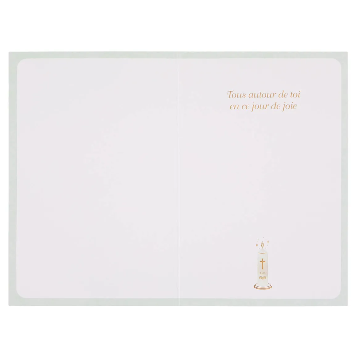 Cérémonie*Draeger Paris Carte baptême Bougie