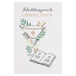 Cérémonie*Draeger Paris Carte communion Félicitations