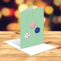 Mariage*Draeger Paris Carte de voeux Pin's Amour, Paix et Bonheur