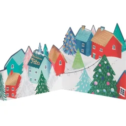 Cartes De Noêl*Draeger Paris Carte de Vœux Accordéon - Patinoire de Noël