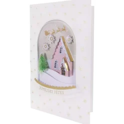 Cartes De Noêl*Draeger Paris Carte Joyeuses fêtes boule à neige