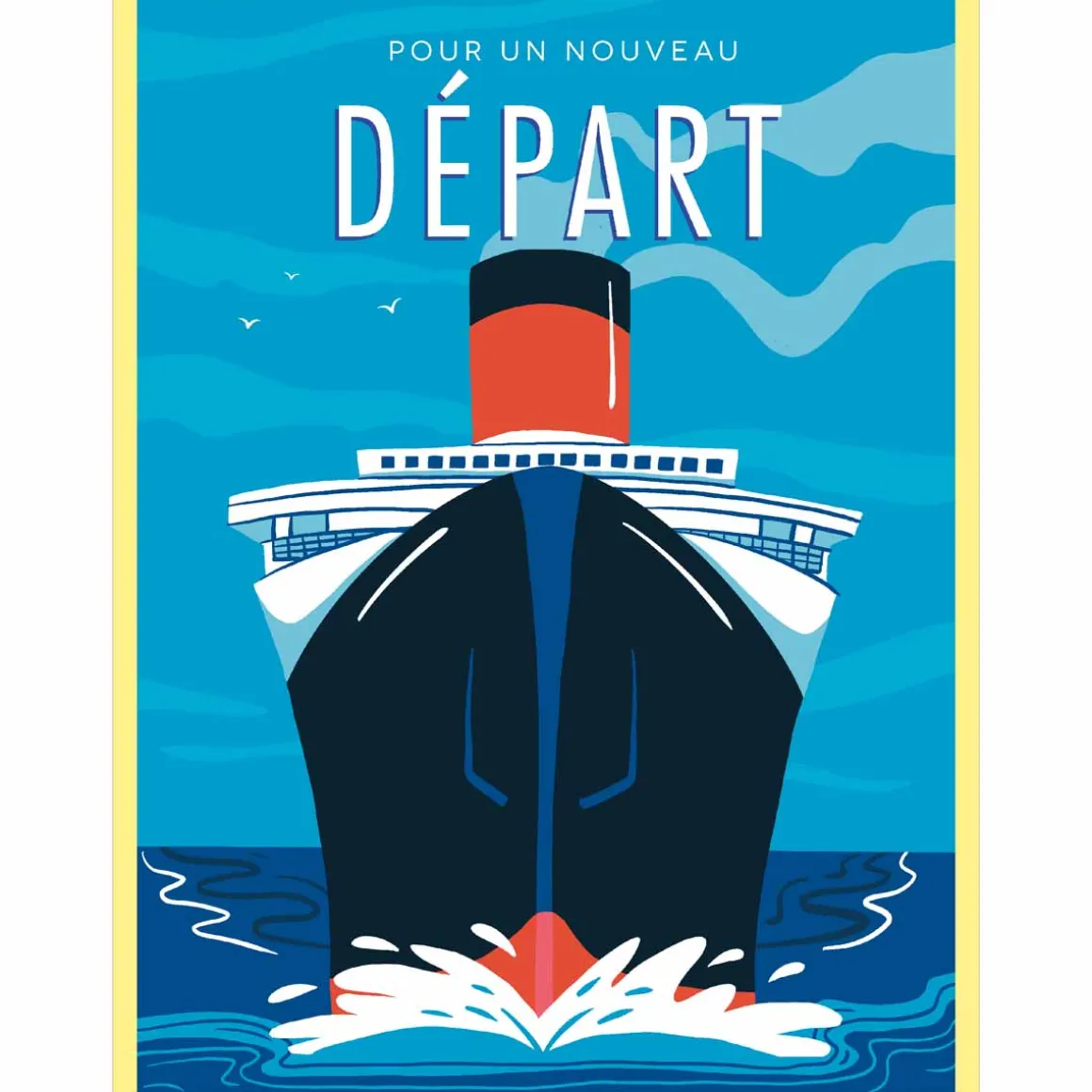 Cartes Géantes*Draeger Paris Carte Maxi " Pour Un Nouveau Départ "