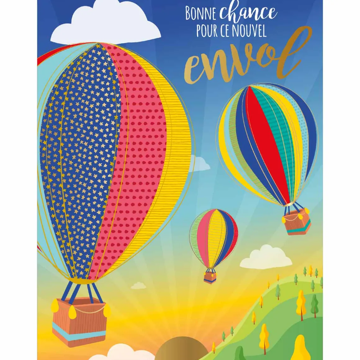 Cartes Géantes*Draeger Paris Carte Maxi pour un Départ - " Bonne Chance Pour Ce Nouvel Envol "