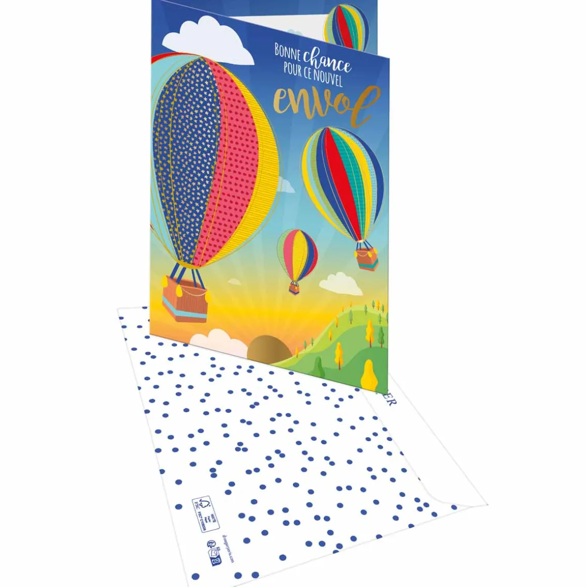 Cartes Géantes*Draeger Paris Carte Maxi pour un Départ - " Bonne Chance Pour Ce Nouvel Envol "