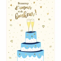 Cartes Géantes*Draeger Paris Carte Maxi pour un mariage "Beaucoup d'amour et de bonheur !"