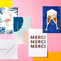 Remerciements & Petites Attentions*Draeger Paris Carte Merci multicolore