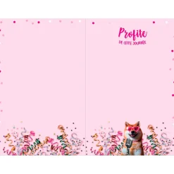 Cartes Musicales*Draeger Paris Carte Musicale " Joyeux Anniversaire " - Shiba