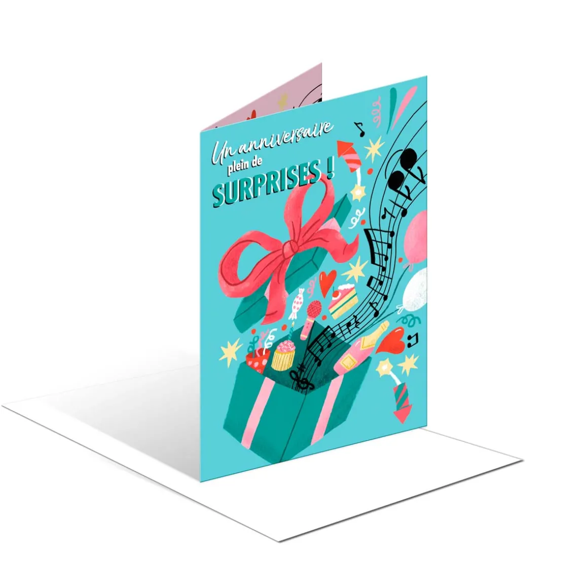 Cartes Musicales*Draeger Paris Carte Musicale " Un anniversaire plein de surprises "