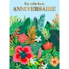 Cartes Musicales*Draeger Paris Carte Musicale " Un Très Bon Anniversaire " à fleurs