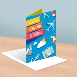 Cartes Musicales|Retraite*Draeger Paris Carte musicale départ Vers de nouveaux horizons