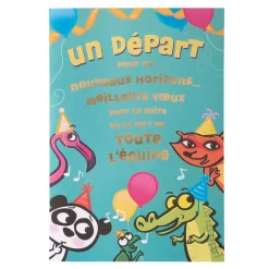 Cartes Musicales|Retraite*Draeger Paris Carte musicale départ We are the champions