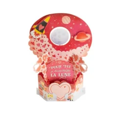 Cartes De Noêl*Draeger Paris Carte Saint-Valentin Pop up 3D - Petits coeurs