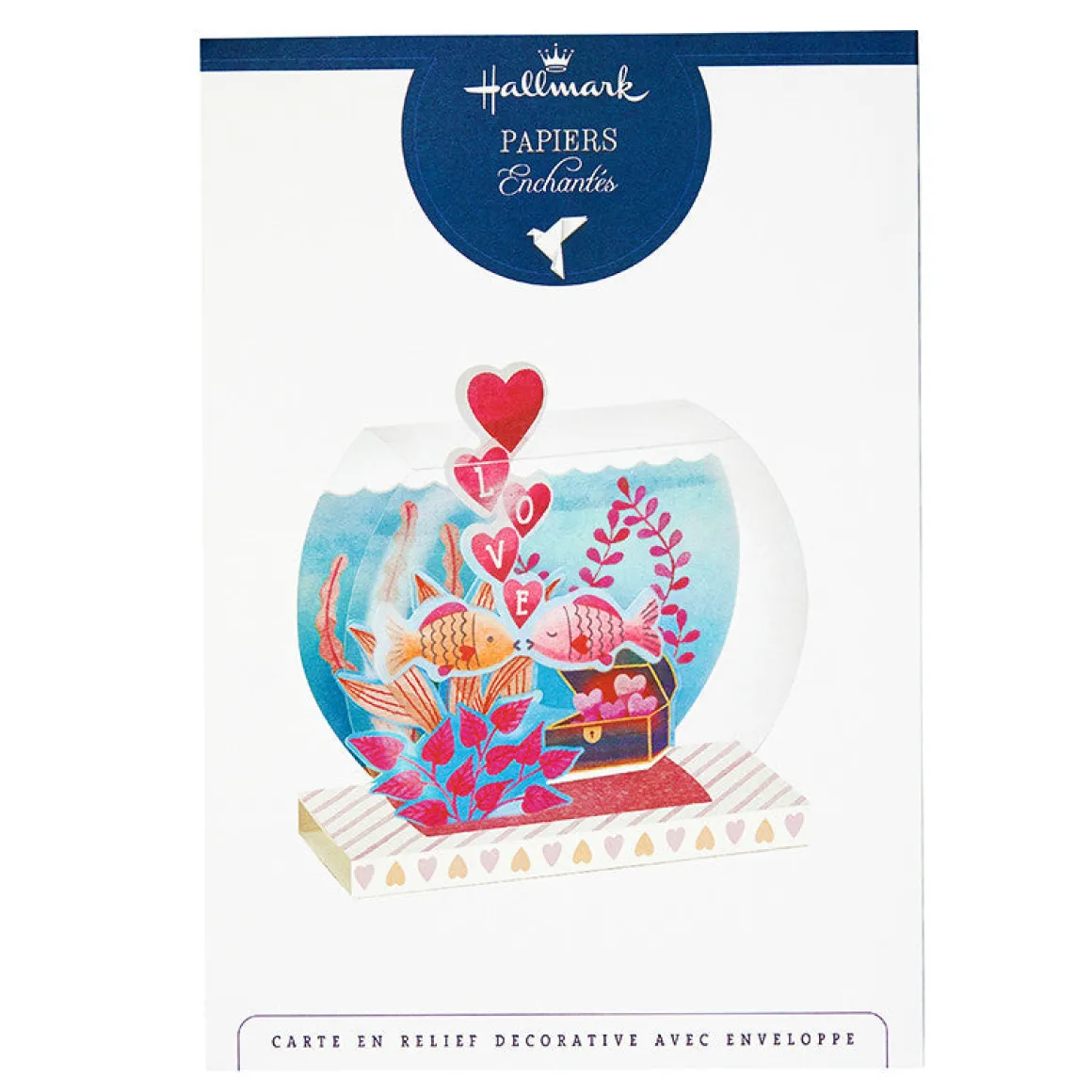 Cartes De Noêl*Draeger Paris Carte Saint-Valentin Pop up 3D - Poissons