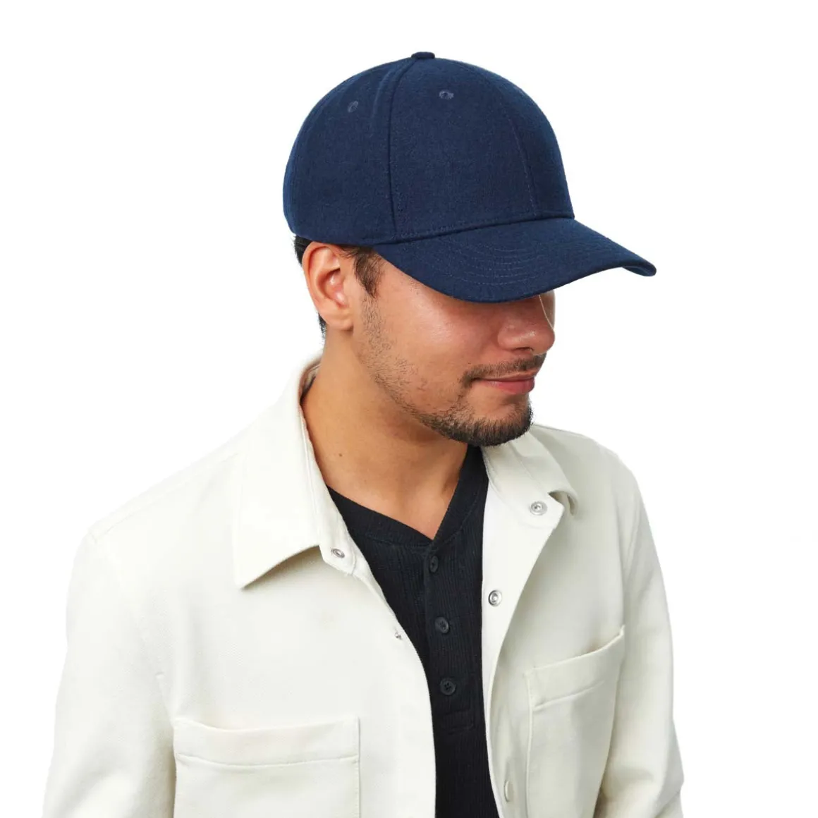 Casquettes|Casquettes*Draeger Paris Casquette Feutre Bleu Marine - Homme - Taille Ajustable - 100% coton