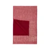 Foulards & Capes*Draeger Paris Écharpe Réversible en Laine - Bordeaux et Rouge