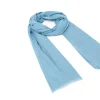 Foulards & Capes*Draeger Paris Chèche uni bleu ciel