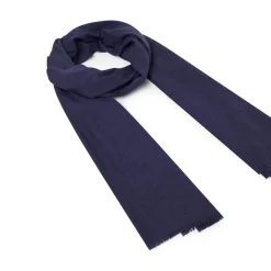 Foulards & Écharpes*Draeger Paris Chèche uni bleu marine
