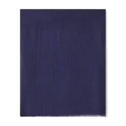 Foulards & Écharpes*Draeger Paris Chèche uni bleu marine