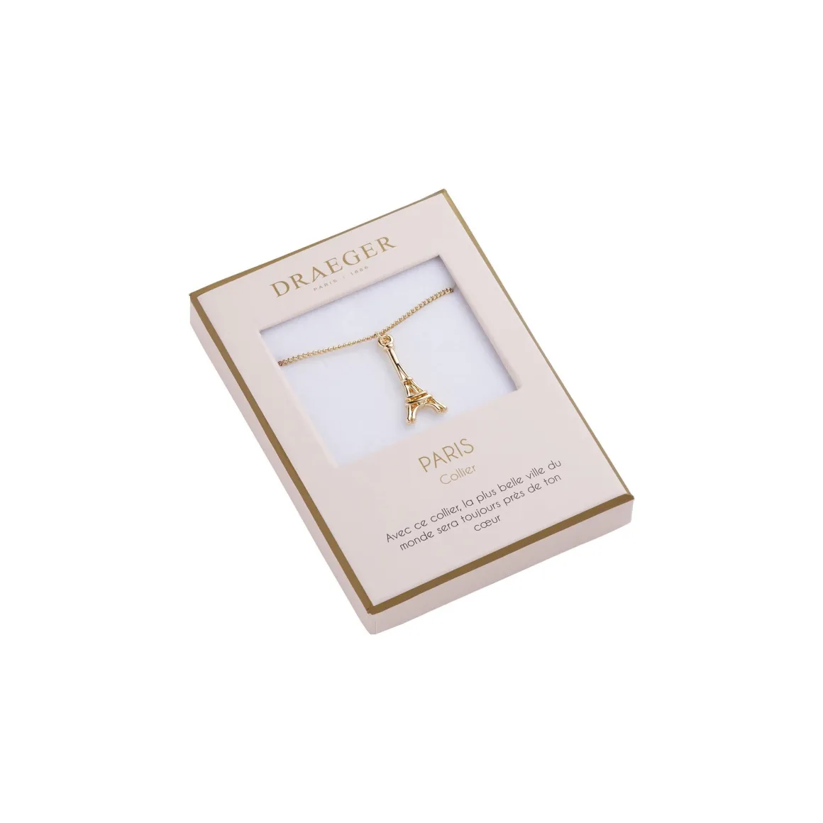 Colliers À Message|Colliers*Draeger Paris Collier Tour Eiffel Pastel Chic