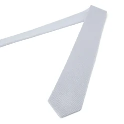 Cravates*Draeger Paris Cravate à losanges gris clair