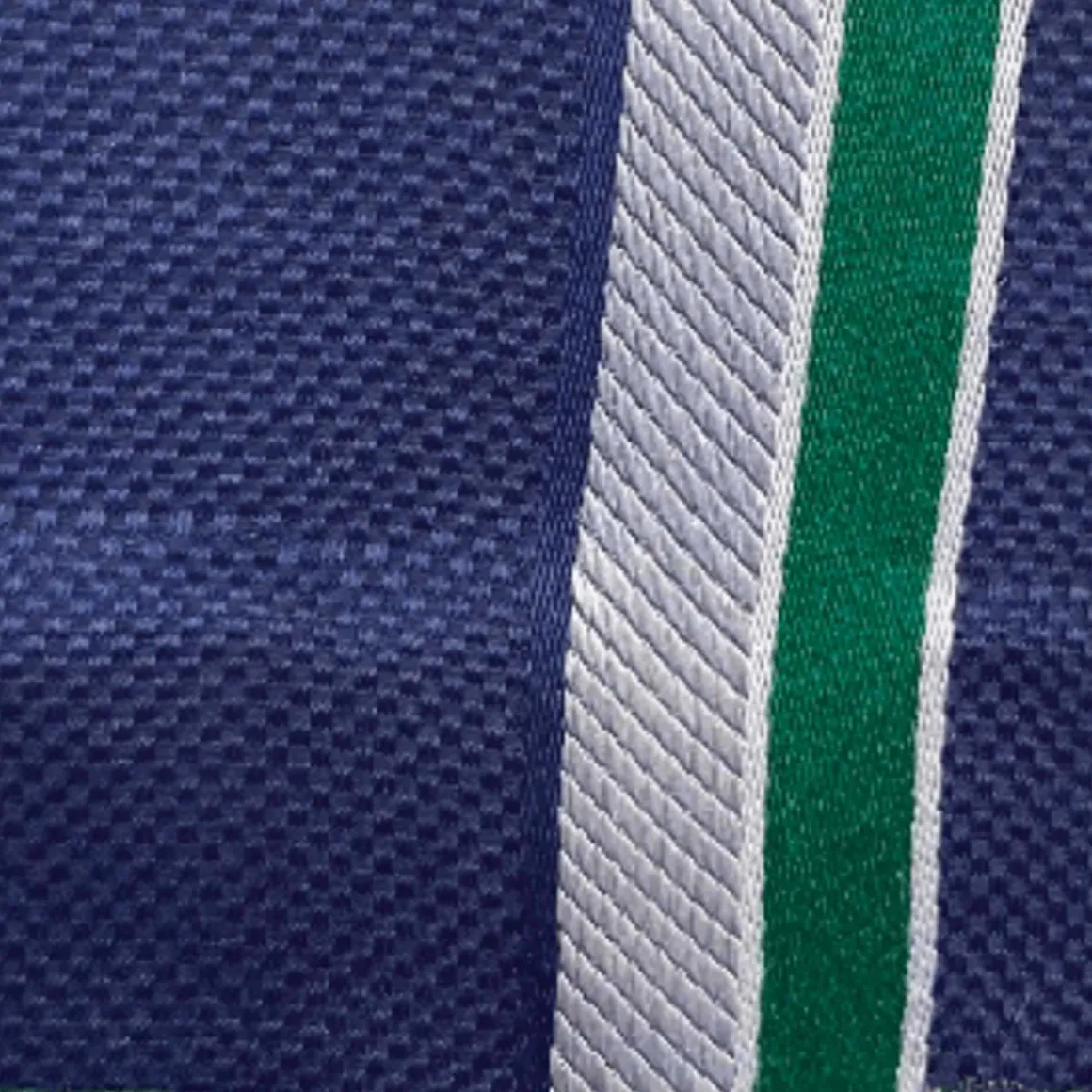 Cravates*Draeger Paris Cravate à rayures argent et vert