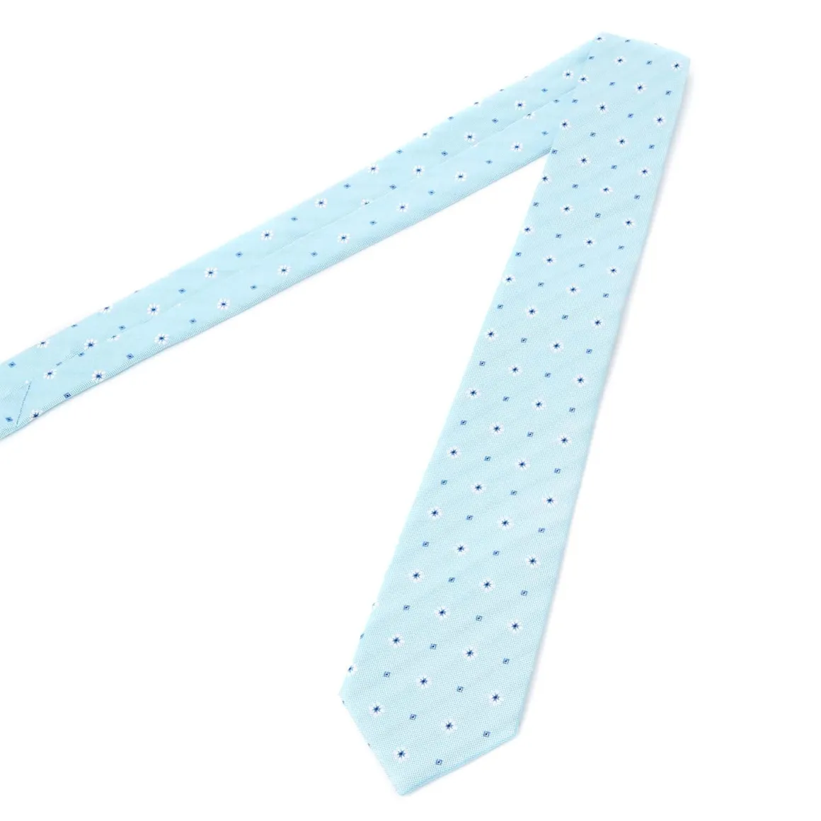 Cravates*Draeger Paris Cravate en Soie Jacquard - Bleu