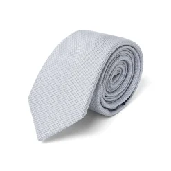 Cravates*Draeger Paris Cravate fine à losanges gris clair