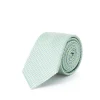 Cravates*Draeger Paris Cravate jacquard en 100% soie - Imprimé micro motif - Vert - 150x7 cm