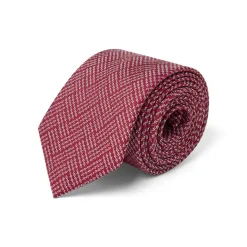 Cravates*Draeger Paris Cravate rouge foncé à motifs blancs