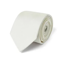 Cravates*Draeger Paris Cravate twill crème