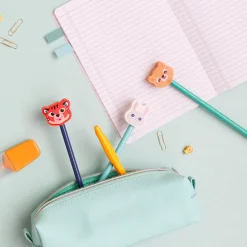 Fournitures Scolaires*Draeger Paris Crayon à papier avec gomme Chaton - Rouge