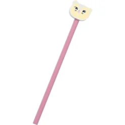 Fournitures Scolaires*Draeger Paris Crayon à papier avec gomme Chaton - Rose