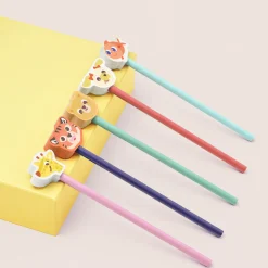 Fournitures Scolaires*Draeger Paris Crayon à papier avec gomme Poisson - Bleu ciel