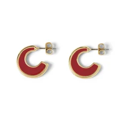 Boucles D'oreilles*Draeger Paris Créoles Email - Plusieurs Coloris
