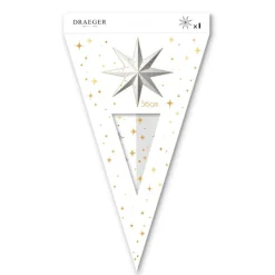 Décorations De Table*Draeger Paris Décoration de Maison pour Noël - Kit de Réveillon Blanc et Or pour les Fêtes