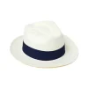 Chapeaux*Draeger Paris Fédora galon bleu marine