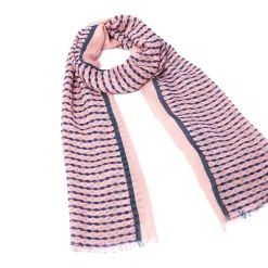 Foulards & Écharpes*Draeger Paris Foulard imprimé Kaleidoscope - Rose - Homme - 70x180 cm - Draeger