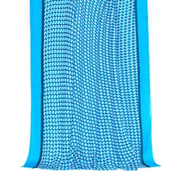 Foulards & Écharpes*Draeger Paris Foulard imprimé Kaleidoscope - Bleu - Homme - 70x180 cm - Draeger