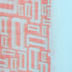 Foulards & Écharpes*Draeger Paris Foulard imprimé signature Draeger - Menthe et corail - Homme - 70x180 cm - Draeger