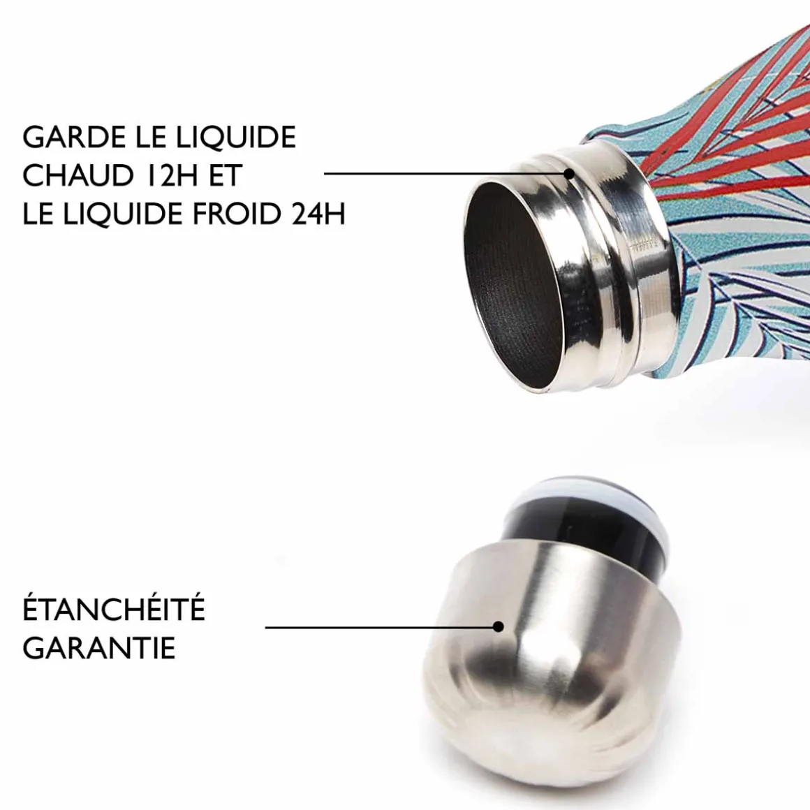 Vacances & Voyages|Gourdes Thermos*Draeger Paris Gourde inox - feuillage