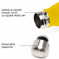 Gourdes Thermos*Draeger Paris Gourde inox - jaune moutarde