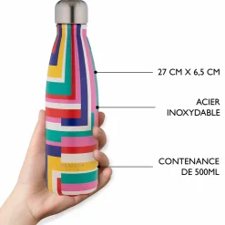 Vacances & Voyages|Gourdes Thermos*Draeger Paris Gourde inox - motif graphique