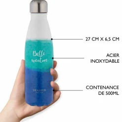 Vacances & Voyages|Gourdes Thermos*Draeger Paris Gourde inox - turquoise