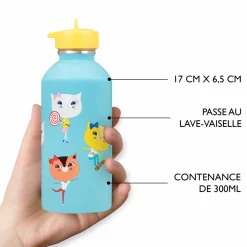 Gourdes*Draeger Paris Gourde inox enfant - Chatons