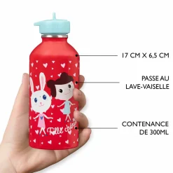Gourdes*Draeger Paris Gourde inox enfant - Fille chérie