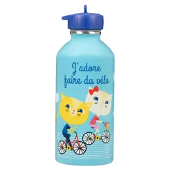 Gourdes*Draeger Paris Gourde inox enfant - J'adore faire du vélo