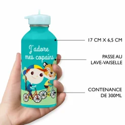 Gourdes*Draeger Paris Gourde inox enfant - J'adore mes copains