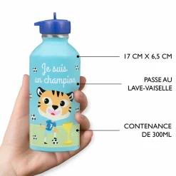 Gourdes|Fournitures Scolaires*Draeger Paris Gourde inox enfant - Je suis un champion
