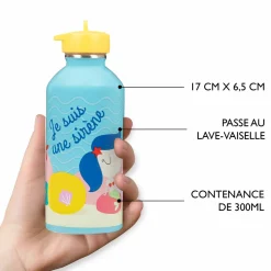 Gourdes*Draeger Paris Gourde inox enfant - Je suis une sirène